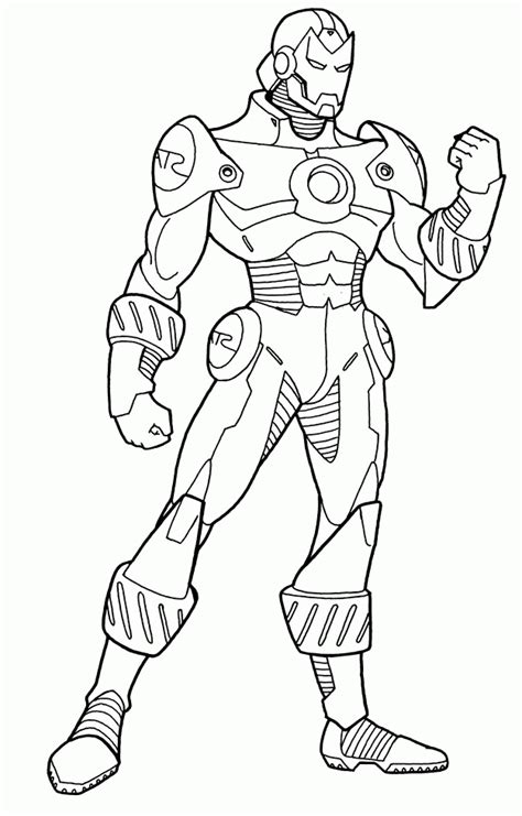 Iron Man Images For Kids Coloring Home