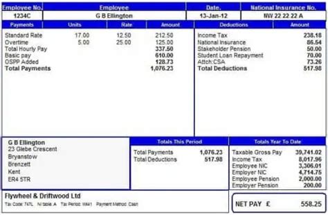 Top 5 Free Payslip Templates Word Templates Excel Templates