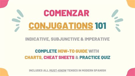 Comenzar Conjugation 101 Conjugate Comenzar In Spanish