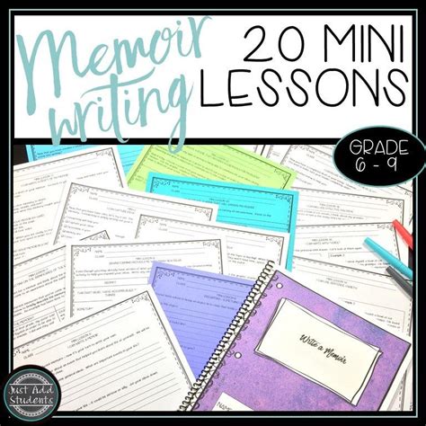 20 Mini Lessons For Memoir Writing Teaching Memoir Writing Memoir