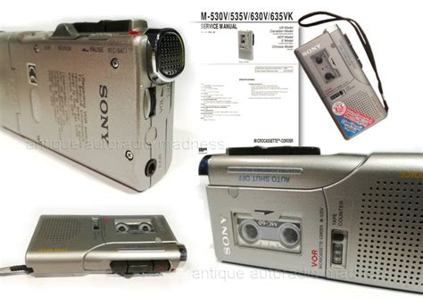 Low Price Vintage Sony Microcassette Recorder Vor M 539v