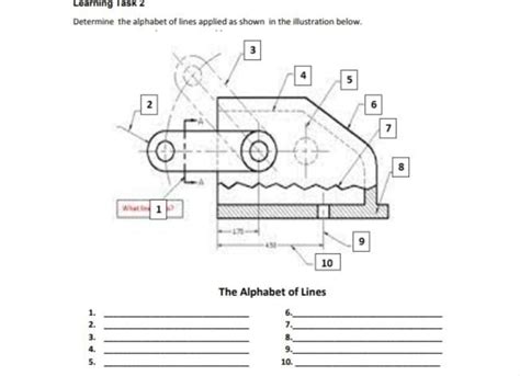 Determine The Alphabet Of Lines Applied As Shown In The Illustration