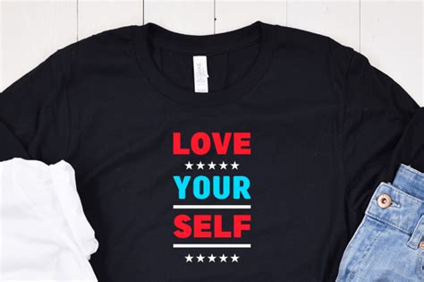 Love Yourself Vector Svg T Shirt Design Graphic By Designbestyou