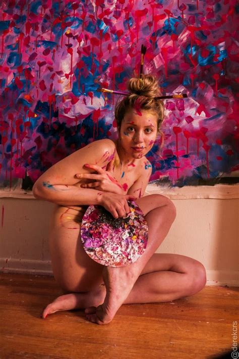 Caylee Cowan Nude In Paint By Derek Schiller 58 Photos The Fappening