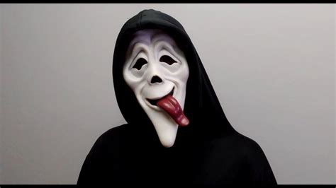 Ghostface Spoof Wazzup Mask From Scary Movie Review Youtube