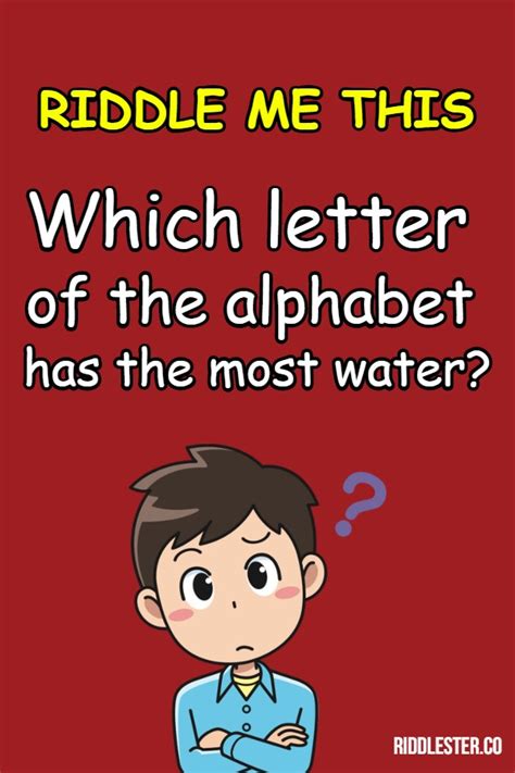 Kids can't get enough of fun riddles and brain teasers! The Alphabet riddle | Riddlester