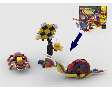 Lego 31112 alternative build english subtitles. LEGO MOC-40334 31102 Flower snail and ant Alternative ...