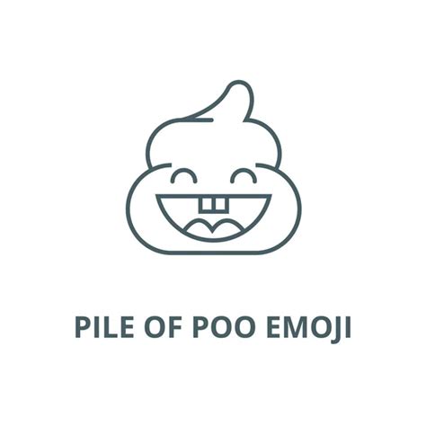 Poop Emoji Outline Vector Art Stock Images Depositphotos