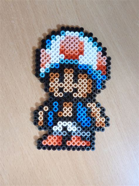 Toad Hama Beads By Floxido On Deviantart Perler Bead Mario Perler Art