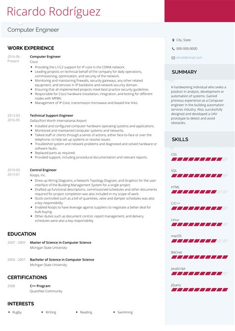 I have exceptional technical and analytical skills, with experience in software development, data analysis, database management, information system support, security. Building Automation Engineer Resume - BEST RESUME EXAMPLES