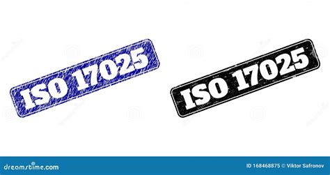 Iso 17025 Black And Blue Rounded Rectangular Stamps With Corroded