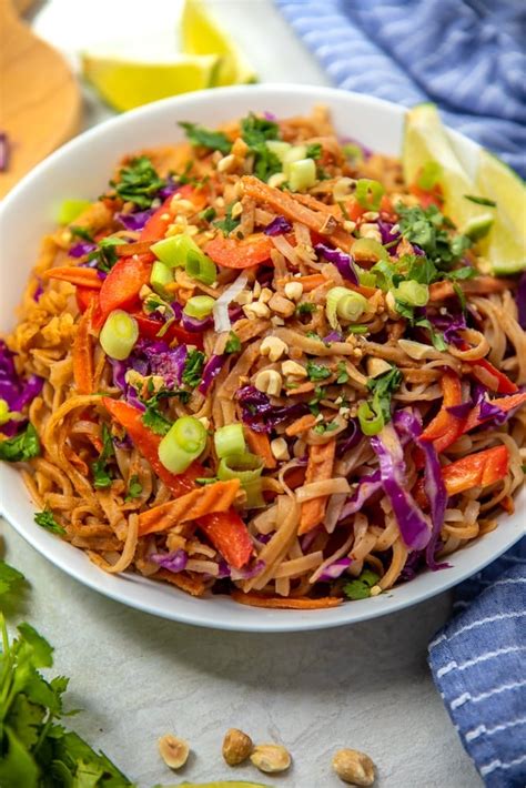 Easy Thai Noodles Ready In 15 Minutes A Mind Full Mom