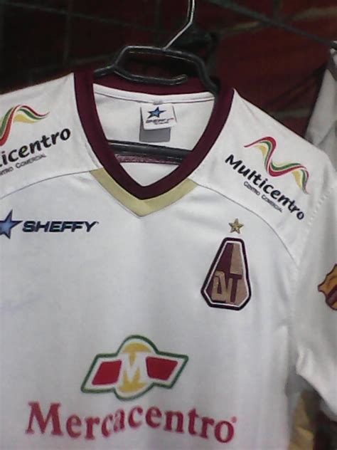 Deportes Tolima Away Football Shirt 2016 Sponsored By Mercacentro