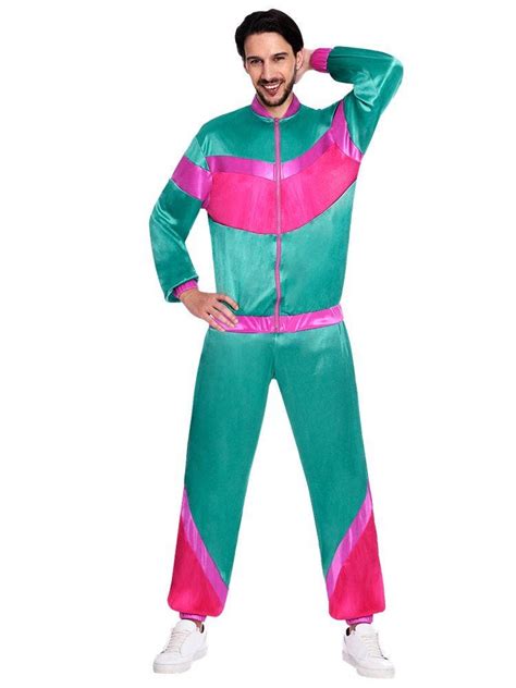 80s Green Shell Suit Adult Costume Party Delights