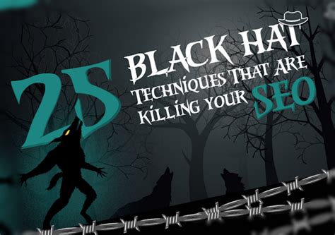 25 Black Hat Seo Techniques That Are Killing Your Website Infographic