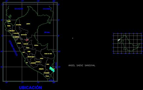 Map Peru With Utm Coordinates Dwg Full Project For Autocad Designs Cad