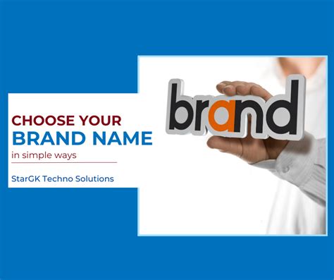 How To Choose Your Brand Name In Simple Ways
