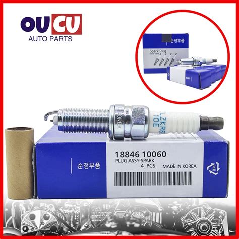 4pcs 18846 10060 Silzkr6b10e Iridium Spark Plug For Hyundai I30 Ix35