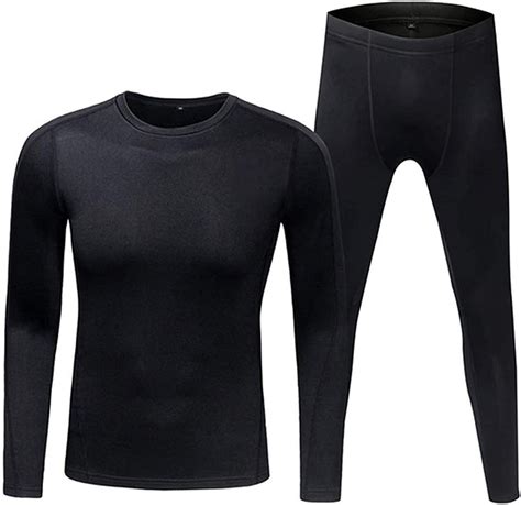 tight functional thermal underwear quick drying basic layer sports compression suit men s polar