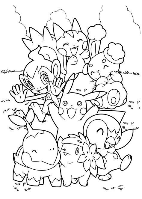 Each of them has its own level and type of attack, has a unique appearance and shape, its own level. All pokemon coloring pages download and print for free