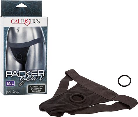 Amazon Com Calexotics Packer Gear Black Jock Strap Harness Adult Sex