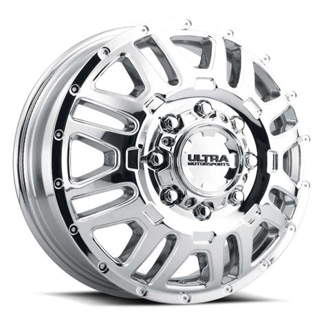 Ultra Hunter 003 Dually Front Wheels Rims 17x65 8x65 8x1651 Chrome