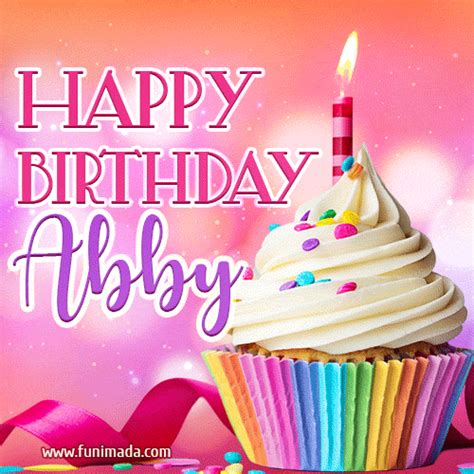 Happy Birthday Abby Lovely Animated 