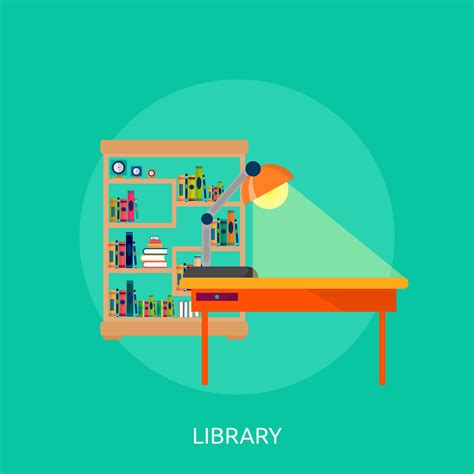 Library Conceptual Illustration Design 470206 Vector Art At Vecteezy