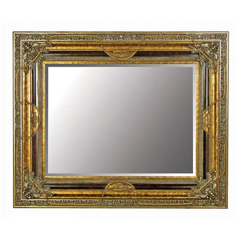 Large Gold Mirror With Black Details By Out There Interiors | notonthehighstreet.com