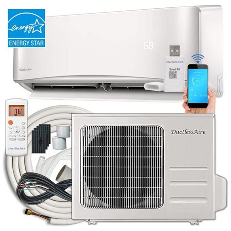 Ductlessaire 21 Seer 18000 Btu 15 Ton Wi Fi Ductless Mini Split Air Conditioner And Heat Pump