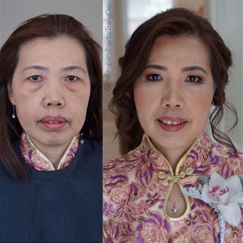 Before And After Bridal Makeup Event Makeup Natural Makeup Asian Makeup Trangformation