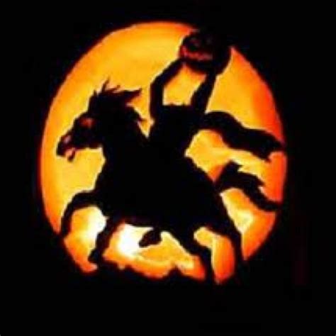 The Headless Horseman From The Legend Of Sleepy Hollow Pumpkin