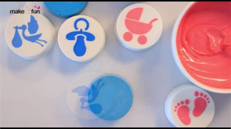 You can paint shirts for your baby shower party guests or your baby's onesies using these stencils that i have given these stencils can also be used in creating banner for your baby shower party. Baby Shower Cookie Stencils, Chocolate covered Oreos ...