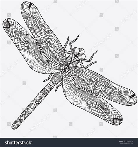 Abstract Dragonfly Stock Vector Illustration 118223248 Shutterstock