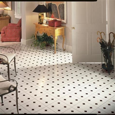 Armstrong Flooring Blackwhite 12 In X 12 In Water Resistant Peel And