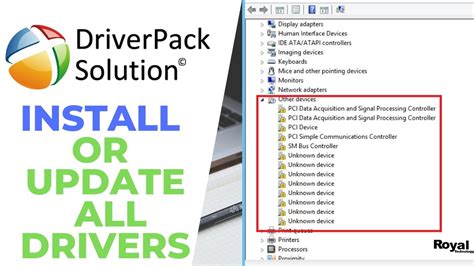 How To Use Driverpack Solution Online How To Install Drivers In Windows Pc Youtube