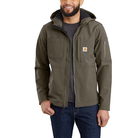 Mens Hooded Rough Cut Jacket 103829 Carhartt