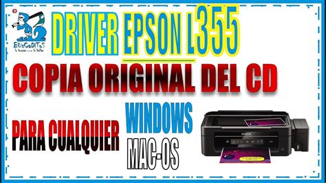 Scanner and printer driver installer. DRIVER CD 0RIGINAL EPSON L355 by BUsCaDiToS - YouTube