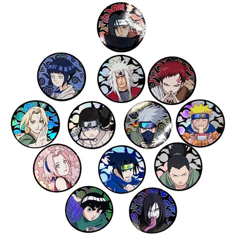 Naruto Circle Character Sticker Pack Hypland