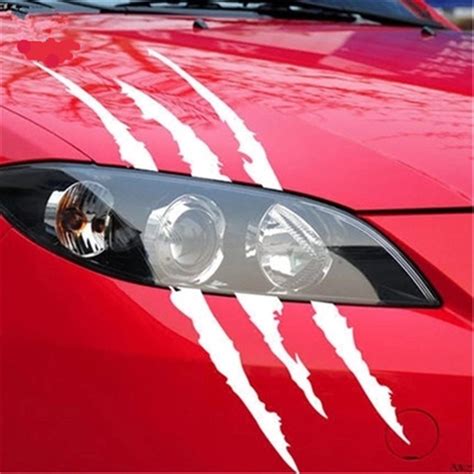 Funny Car Sticker Reflective Monster Scratch Stripe Claw Marks Car Auto