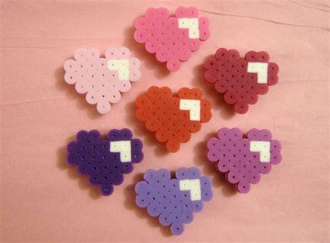 7pc Valentines Day Heart Magnet Set Shades By Rainbowmoonshop