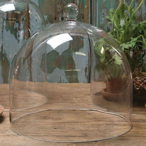 Clear Glass Cloche Dome Glass Dome Cloche Glass Cloche Large Glass Dome