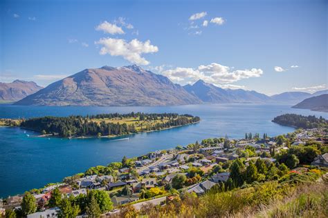 Overlook And Scenic Landscape At Queenstown New Zealand