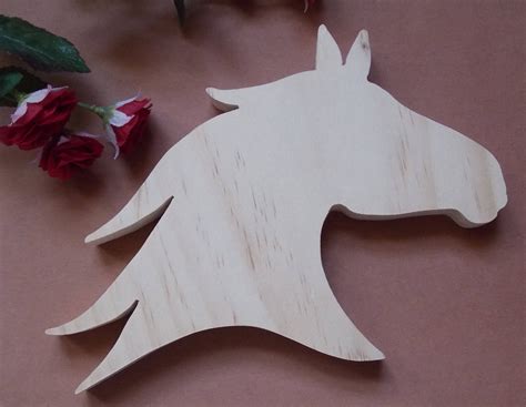 Horse Head Unfinished DIY Wood Plaque | Scroll saw patterns, Scroll saw, Horse crafts
