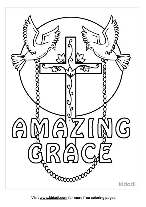 Free Amazing Grace Coloring Page Coloring Page Printables Kidadl
