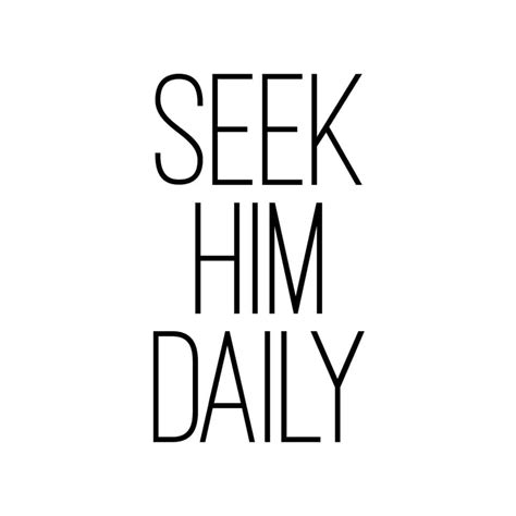 Seek Him Daily