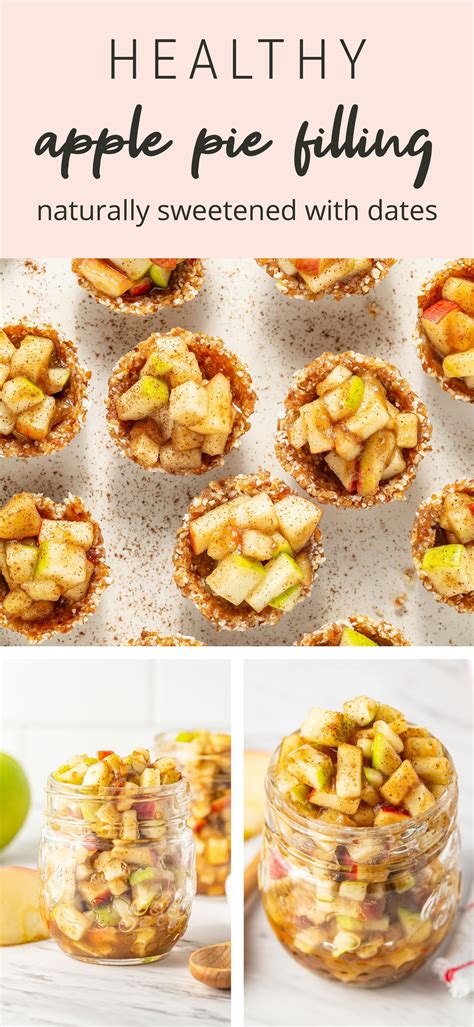 Healthy Apple Pie Filling With Dates Recipe Raw Food Recipes Vegan Apple Dessert Food