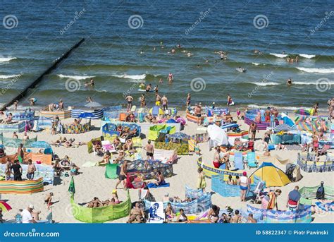 Baltic Sea Beach Editorial Photography Image Of Crowd