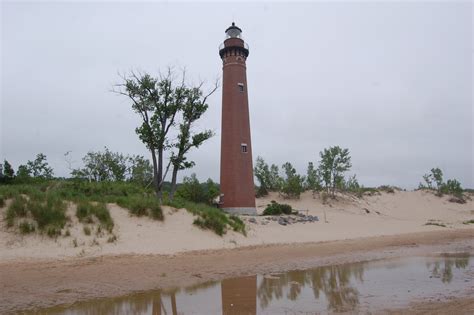 Silver Lake State Park Little Sable Lighthouse Reflection Travel The