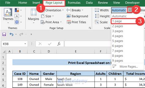 How To Print Excel Spreadsheet On Multiple Pages 3 Ways Exceldemy
